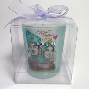 Middle Frosted Glass Blue ( FGBM-06 )