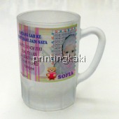 Shot Frosted Glass Ear White ( FGE-01 )