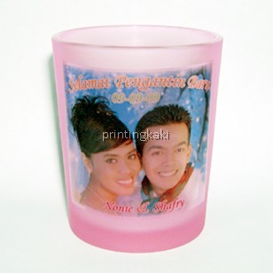  Shot Frosted Glass Red ( FGR-03 )