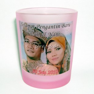  Shot Frosted Glass Red ( FGR-03 )