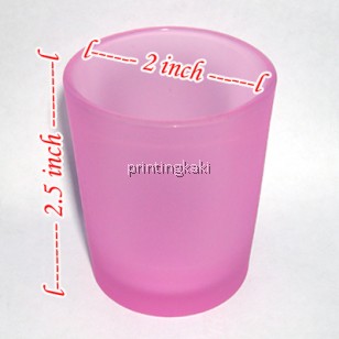  Shot Frosted Glass Red ( FGR-03 )