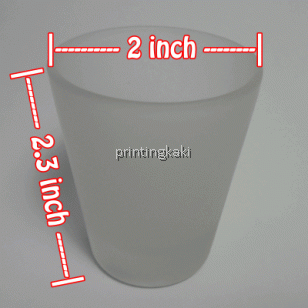 Shot Frosted Glass White V ( FGWV-05 )