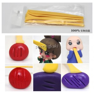 Polymer Clay Sculpture Tools Plastic 7 Pcs - 1 Set ( GJ-01 )