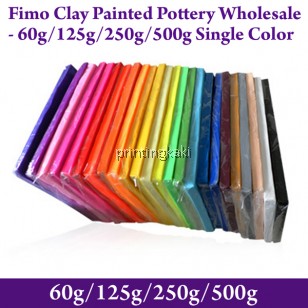 Fimo Clay Painted Pottery - 60g/125g/250g/500g Single Color ( FCM-01 )