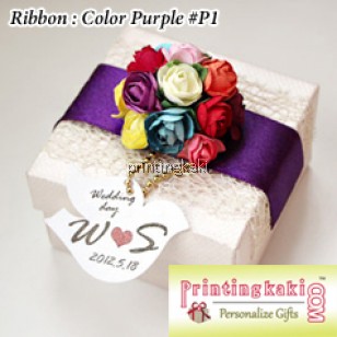 Favor Gift Box " European Flower " ( AM-001 )