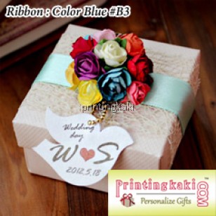 Favor Gift Box " European Flower " ( AM-001 )