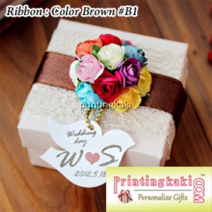 Favor Gift Box " European Flower " ( AM-001 )