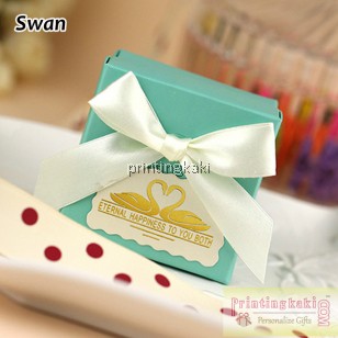 Favor Gift Box " Swan Wedd " ( TM-002 )