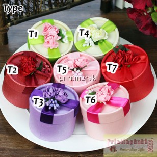Favor Gift Box " Round Flower " ( XP-002 )