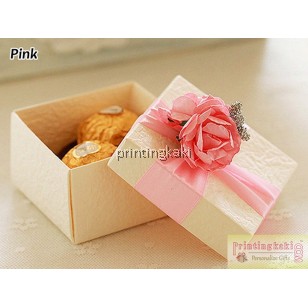 Favor Gift Box " Square Flower " ( TH-149 )