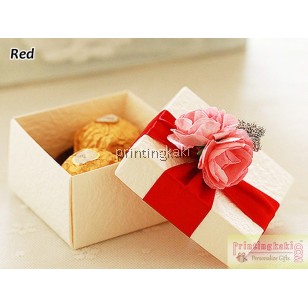 Favor Gift Box " Square Flower " ( TH-149 )