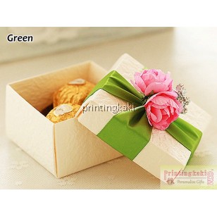 Favor Gift Box " Square Flower " ( TH-149 )