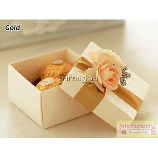 Favor Gift Box " Square Flower " ( TH-149 )