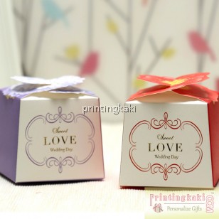 Favor Gift Box " Wedding Pentagon " ( WM-035 )