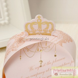 Favor Gift Box " Gold Queen " ( WM-037 )