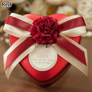 Favor Tin Box " Ribbon Fabric " ( LX-012 )