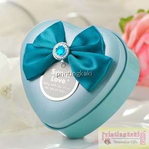 Favor Tin Box " Diamond Fabric " ( WH-188 )