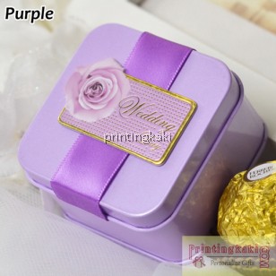 Favor Tin Box " Wedding Theme " ( WH-513 )