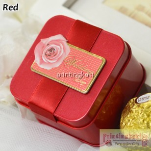 Favor Tin Box " Wedding Theme " ( WH-513 )