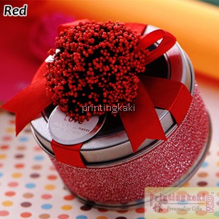 Favor Tin Box " Lavender Circle " ( DX-208 )