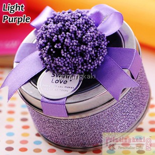 Favor Tin Box " Lavender Circle " ( DX-208 )
