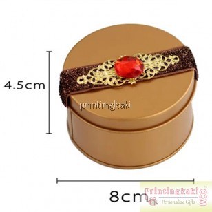 Favor Tin Box " Circle Diamond " ( XP-102 )