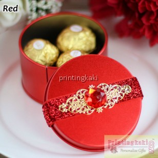 Favor Tin Box " Circle Diamond " ( XP-102 )