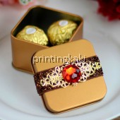 Favor Tin Box " Square Diamond " ( XP-103 )