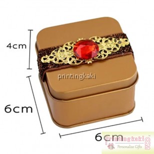 Favor Tin Box " Square Diamond " ( XP-103 )