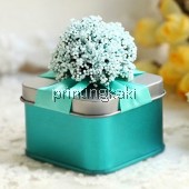 Favor Tin Box " Lavender Square " ( TM-202 )