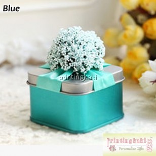 Favor Tin Box " Lavender Square " ( TM-202 )