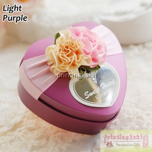 Favor Tin Box " Cream Fabric " ( TM-203 )