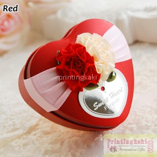 Favor Tin Box " Cream Fabric " ( TM-203 )