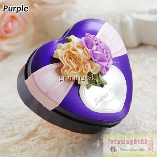 Favor Tin Box " Cream Fabric " ( TM-203 )