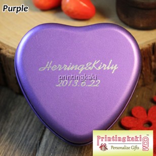 Favor Tin Box " Engraving Love " ( AM-103 )