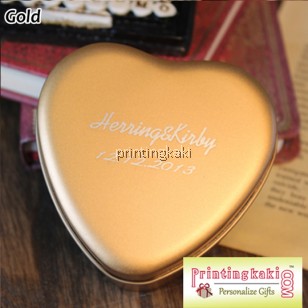 Favor Tin Box " Engraving Love " ( AM-103 )