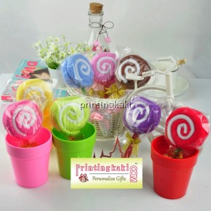 Lollipop Towel " White Roll " ( QF-007 )