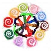 Lollipop Towel " Double White Roll " ( QF-009 )