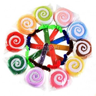 Lollipop Towel " Double White Roll " ( QF-009 )