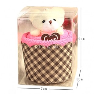 Cake Towel " Bear Roll Box " ( LC-006 )