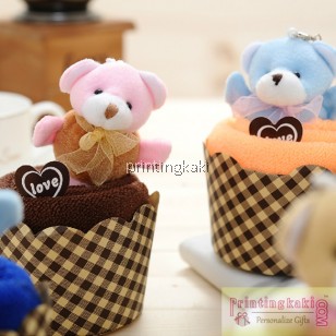 Cake Towel " Bear Roll Box " ( LC-006 )