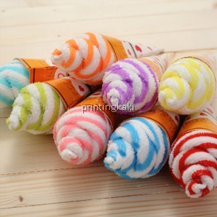 Ice Cream Towel " White Roll Cones " ( LC-010 )