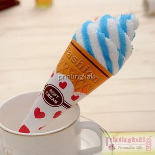 Ice Cream Towel " White Roll Cones " ( LC-010 )