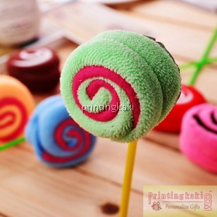 Lollipop Towel " Long White Roll " ( LC-008 )