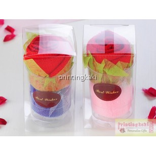 Flower Towel " Double Rose Box "  ( LC-011 )