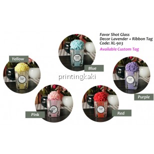 Favor Shot Glass " Decor Lavender " ( XL-903 )