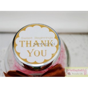 Favor Bottle " Brown Ribbon TQ " ( CX-100 )