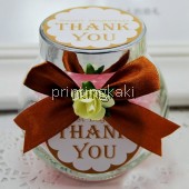 Favor Bottle " Brown Ribbon TQ " ( CX-100 )