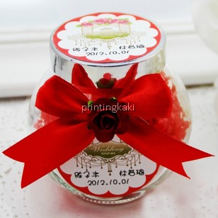 Favor Bottle " Red Custom Tag " ( CX-094 )