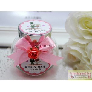 Favor Bottle " Pink Custom Tag " ( CX-093 )